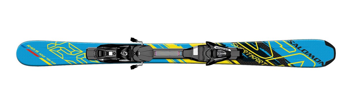 SALOMON SHORTKART スキー板 赤黒い 125cm